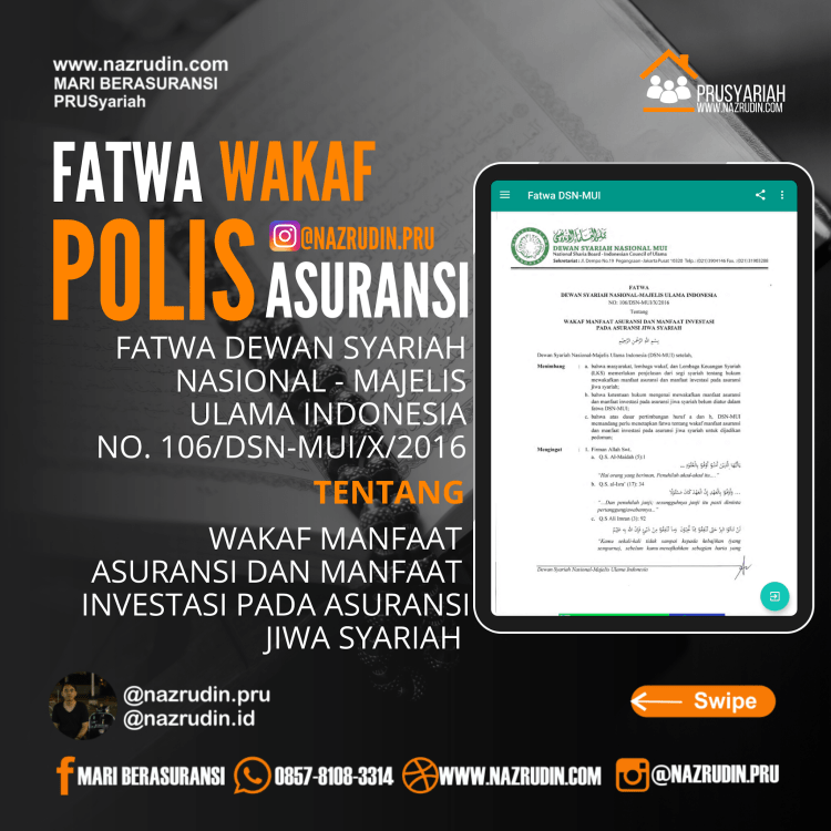 Pengertian polis asuransi adalah perjanjian asuransi antara penanggung (perusahaan asuransi) dan tertanggung (nasabah asuransi). Dasar Hukum Wakaf Polis Asuransi Syariah