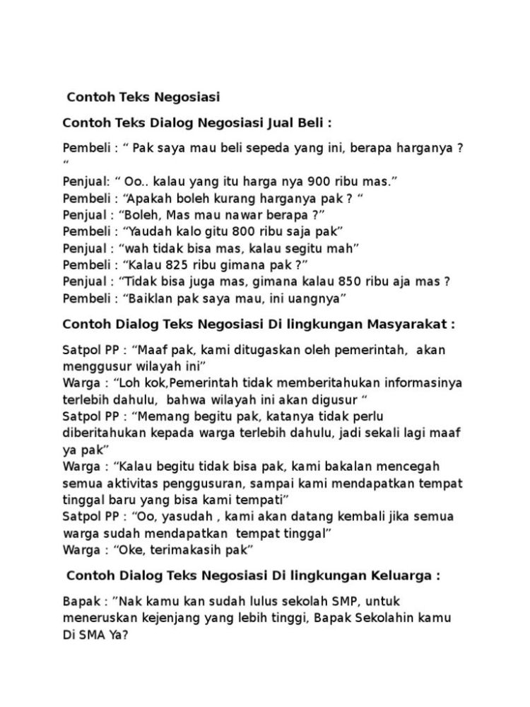 Apa kak, mau beli apa? Contoh Teks Negosiasi Jual Beli Rumah Berbagai Teks Penting Otosection